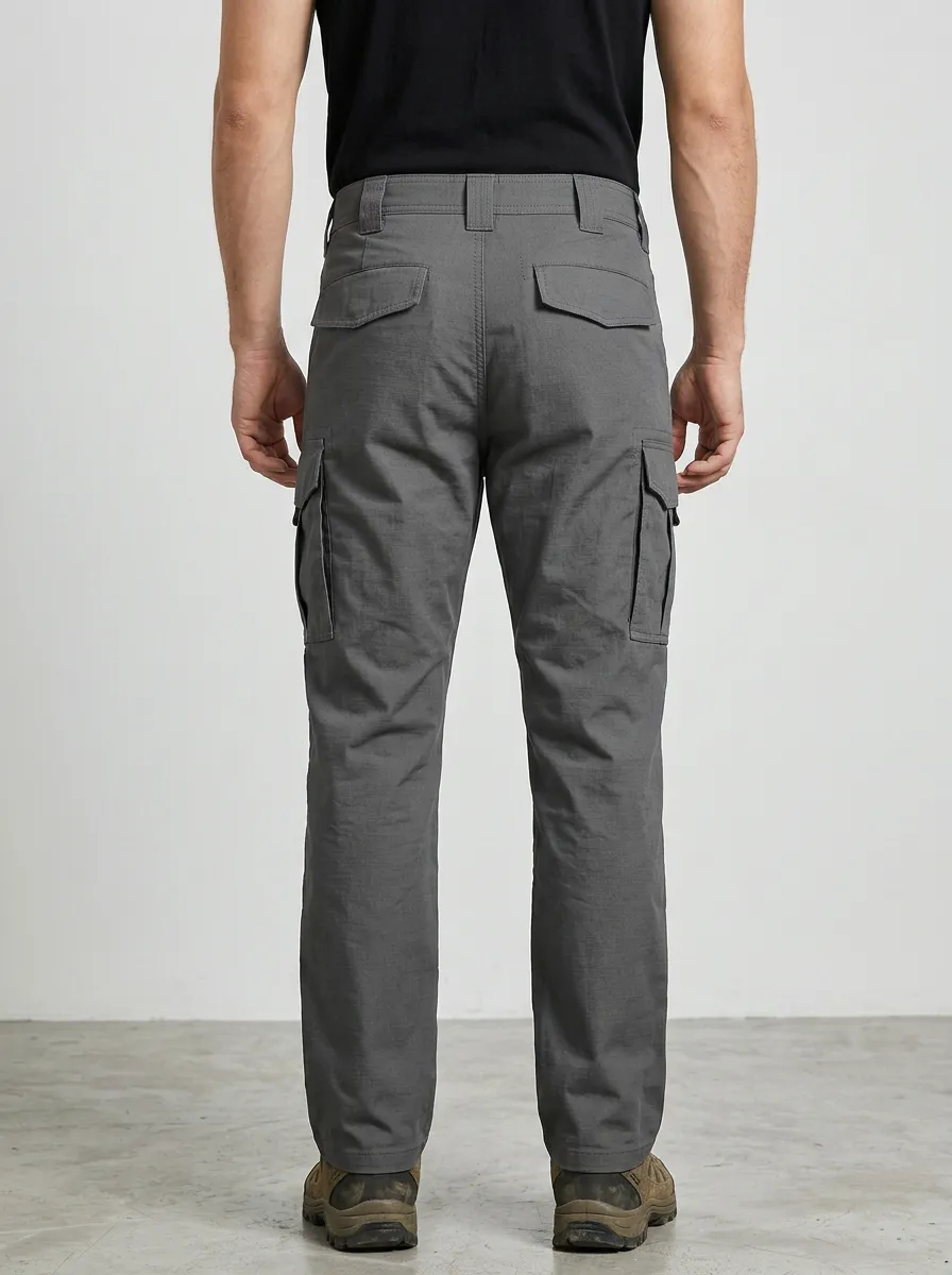Technical-Look Multi-Pocket Cargo Pants