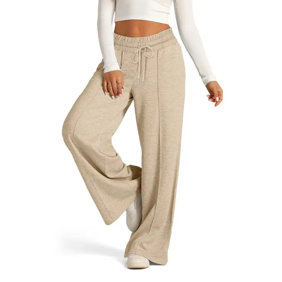 Full Size Drawstring Relaxed Fit Wide Leg Pants Plus Size