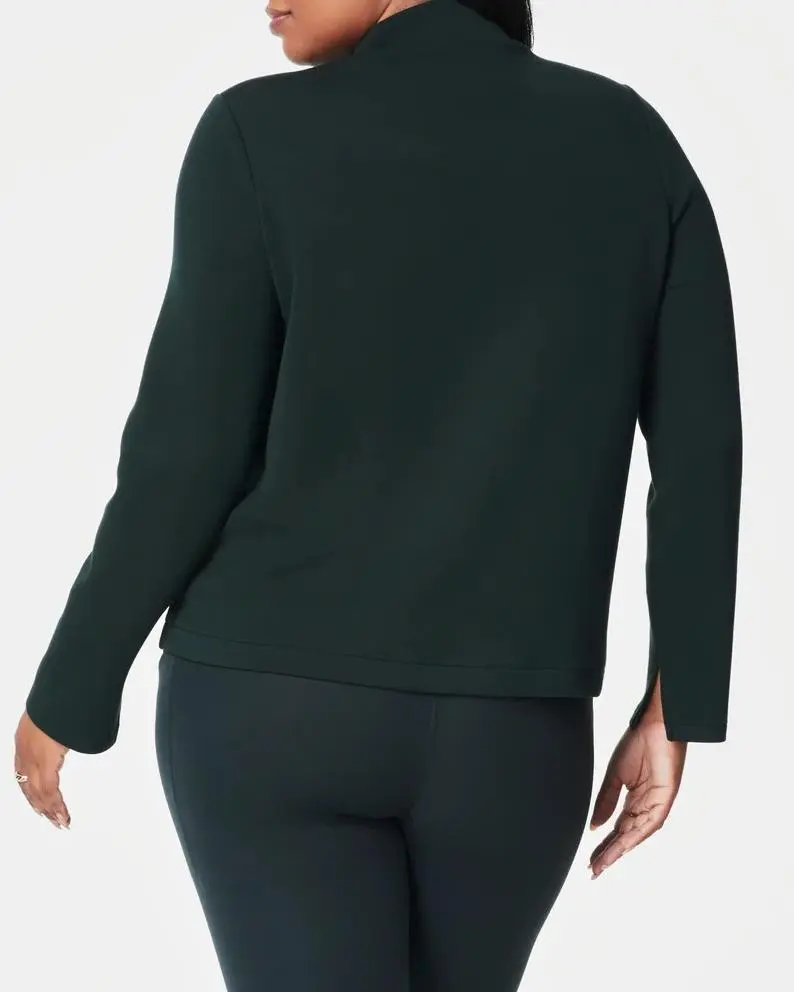 Plain Mock Neck Top