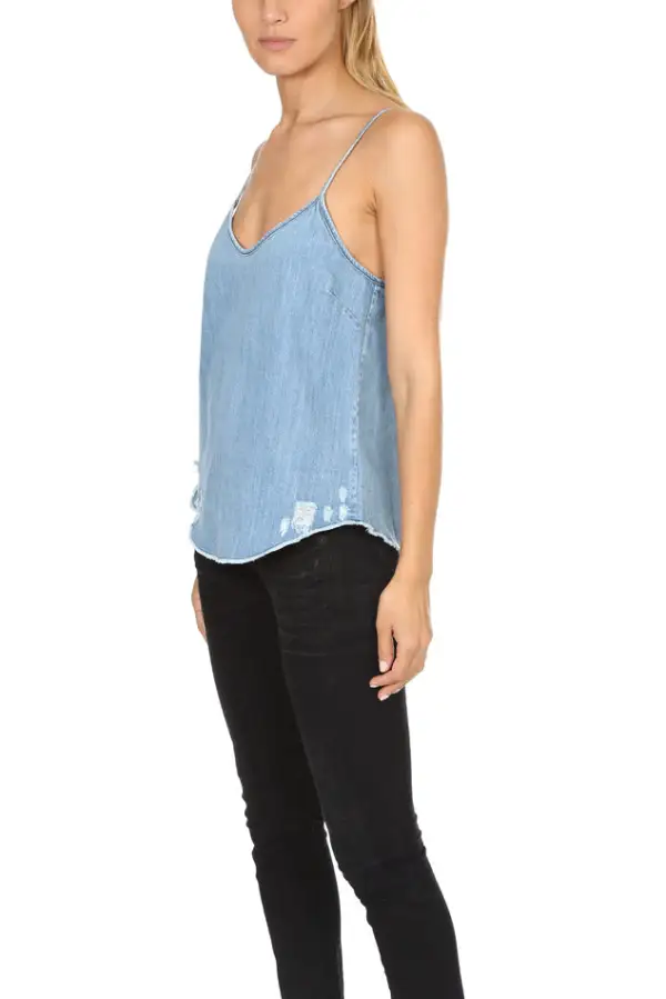 Cotton Denim Tank Top