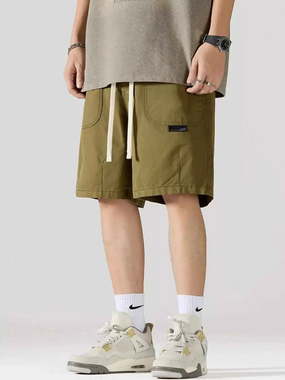 Cargo Drawstring Shorts