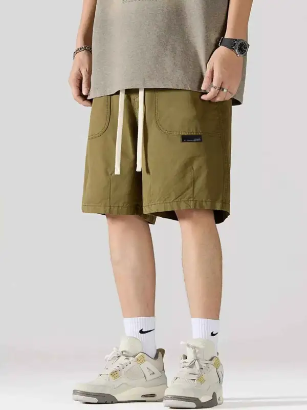 Cargo Drawstring Shorts