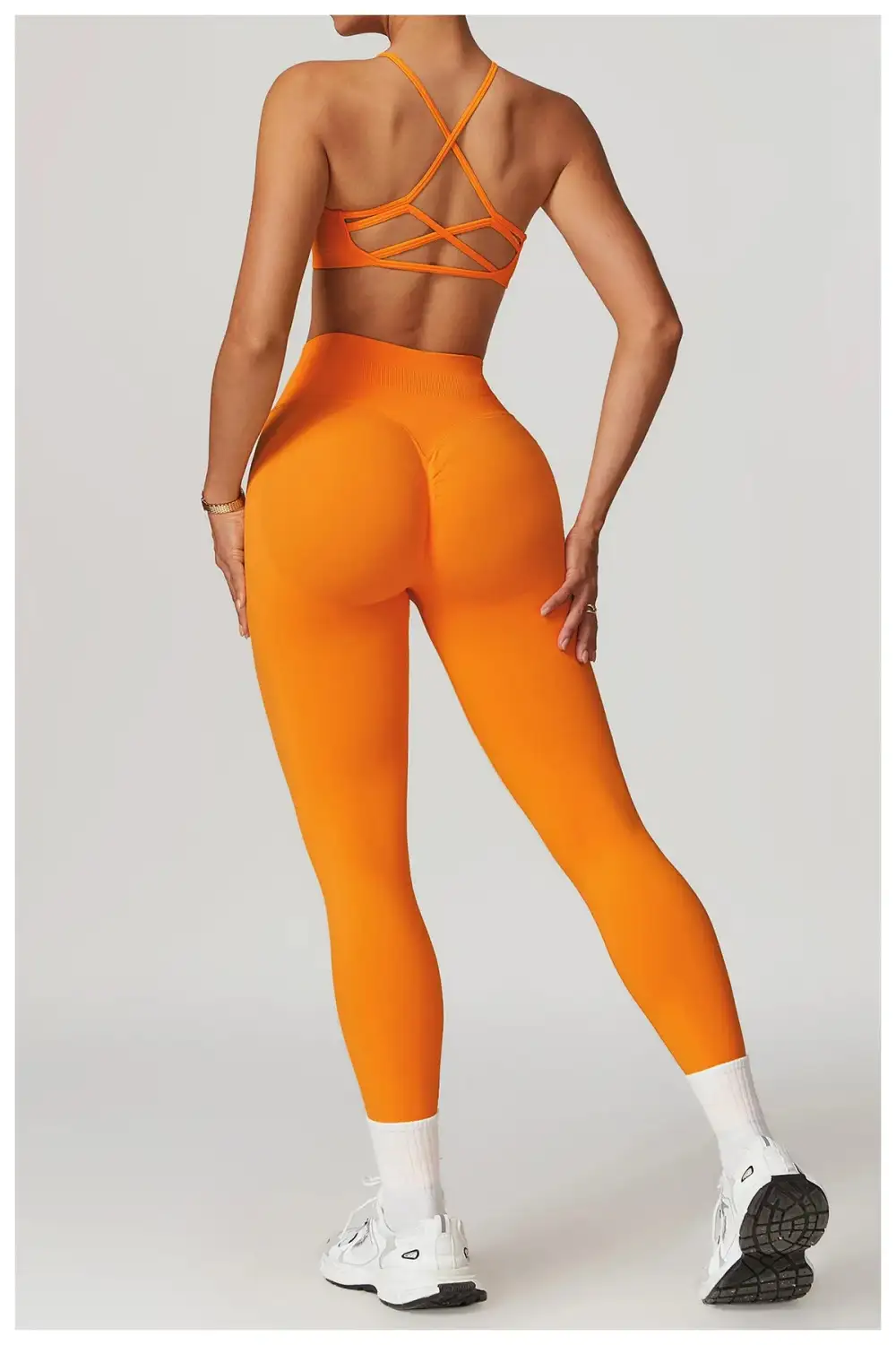 Seamless Yoga Set Gym Workout Fitness Sports Bra Leggings