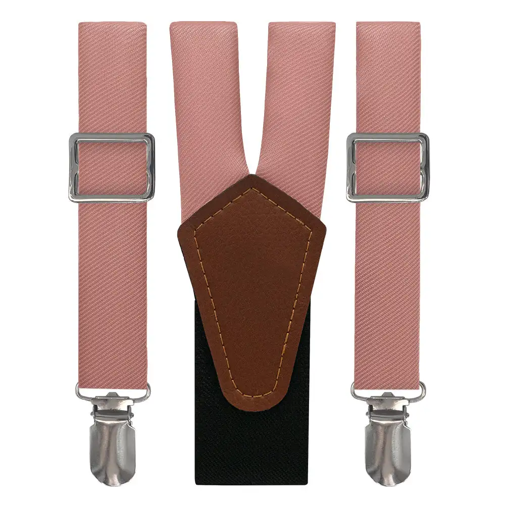 Bold Streamlined Solid Tone Suspenders