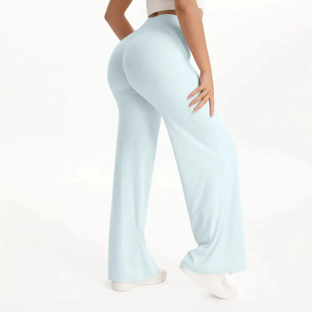 Straight Leg Waist Yoga Pants Gym Leggings Running Sports