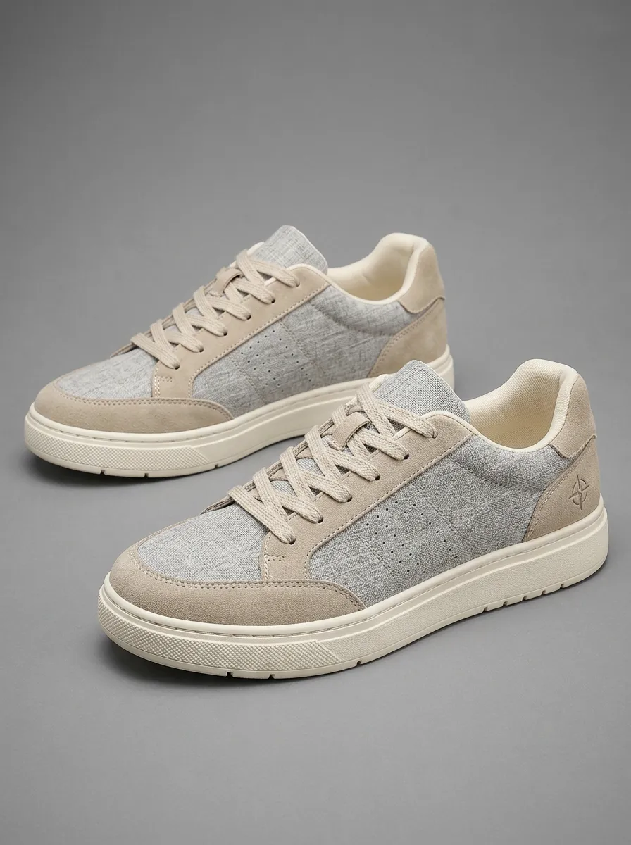 Men's Youthful Casual Minimalist Patterned Bold Skate Shoes