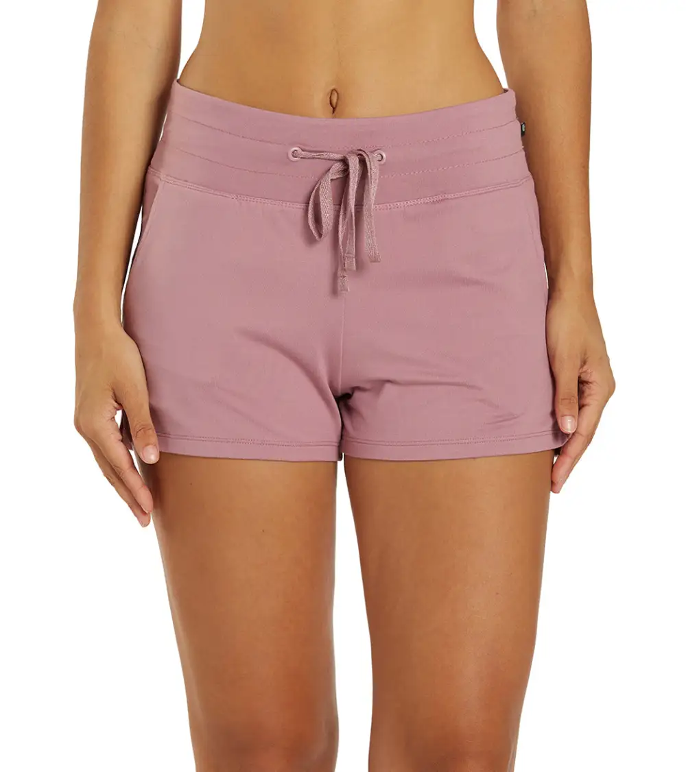 High Rise Side Pocket Yoga Work Shorts