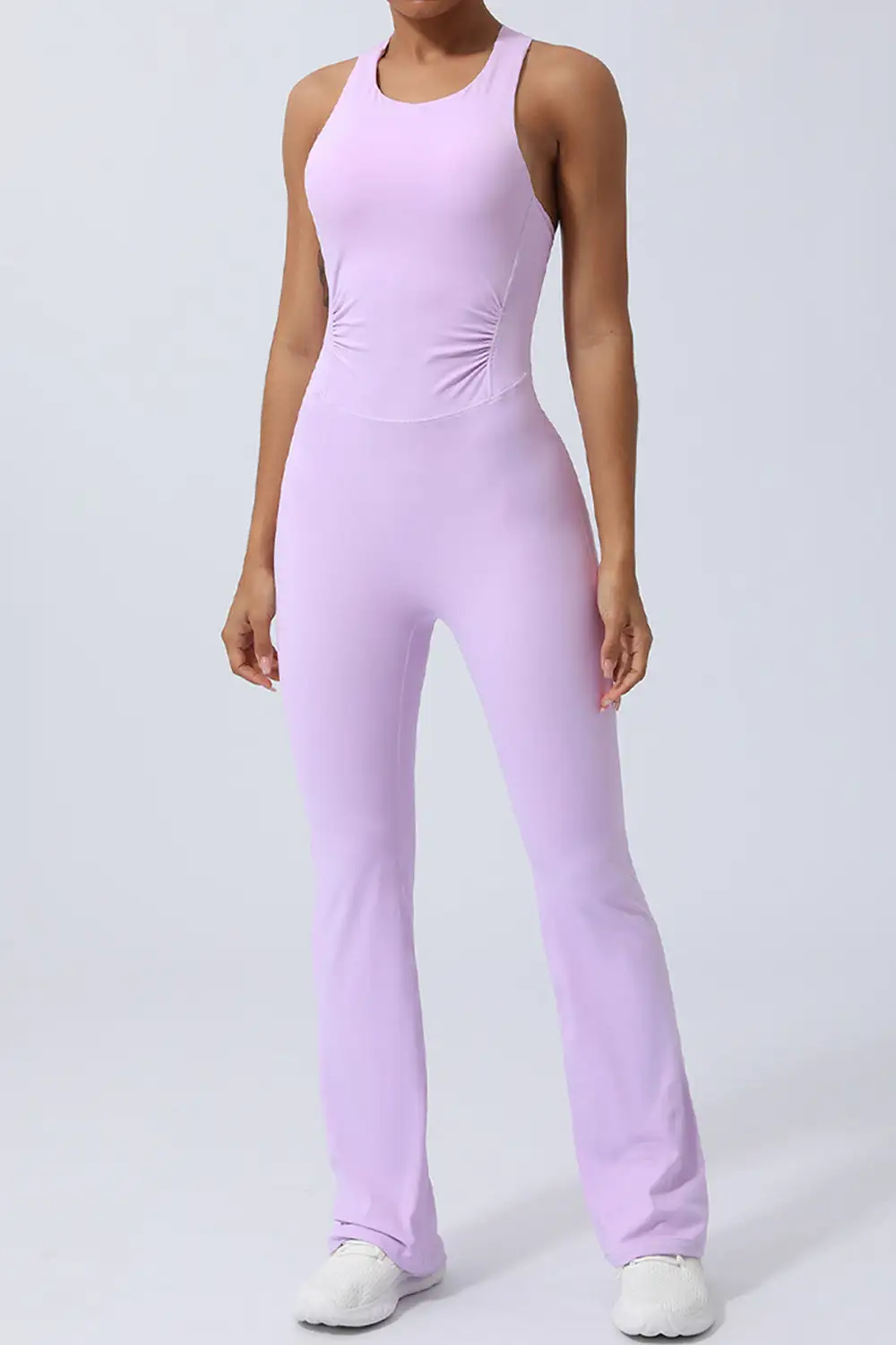 Crisscross Wide Strap Sleeveless Jumpsuit Accessory