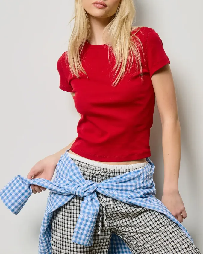 Stretch Cotton Baby Tee