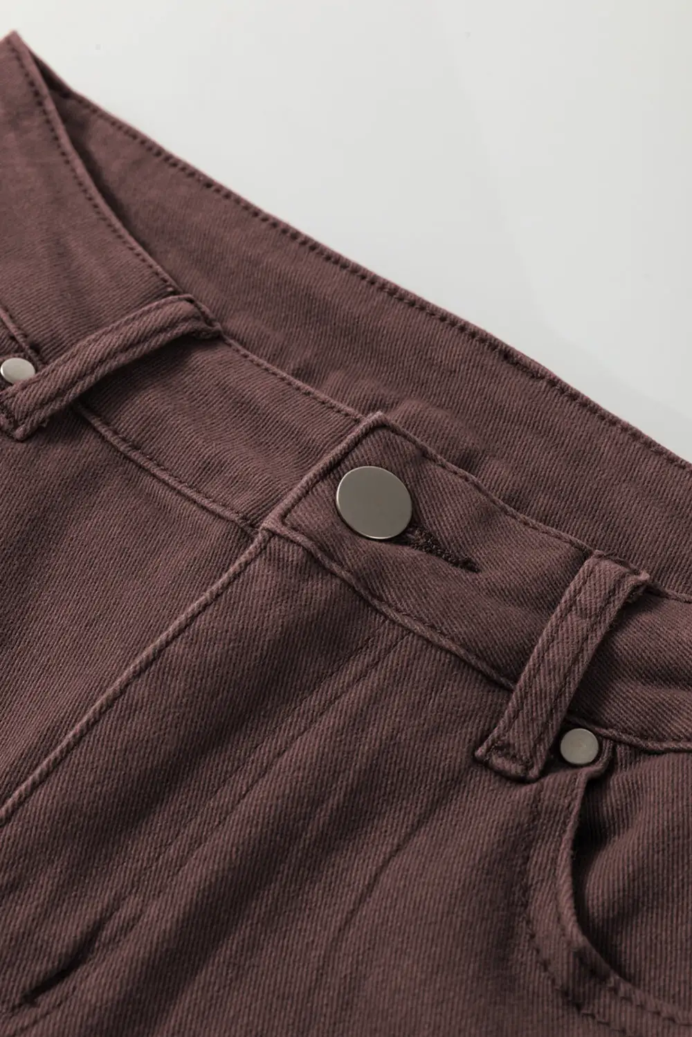 High-Waist Pocketed Straight Leg Jeans