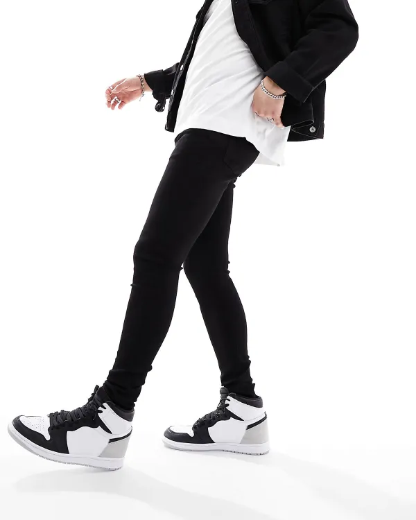 Spray On Jeans With Power Stretch In Black