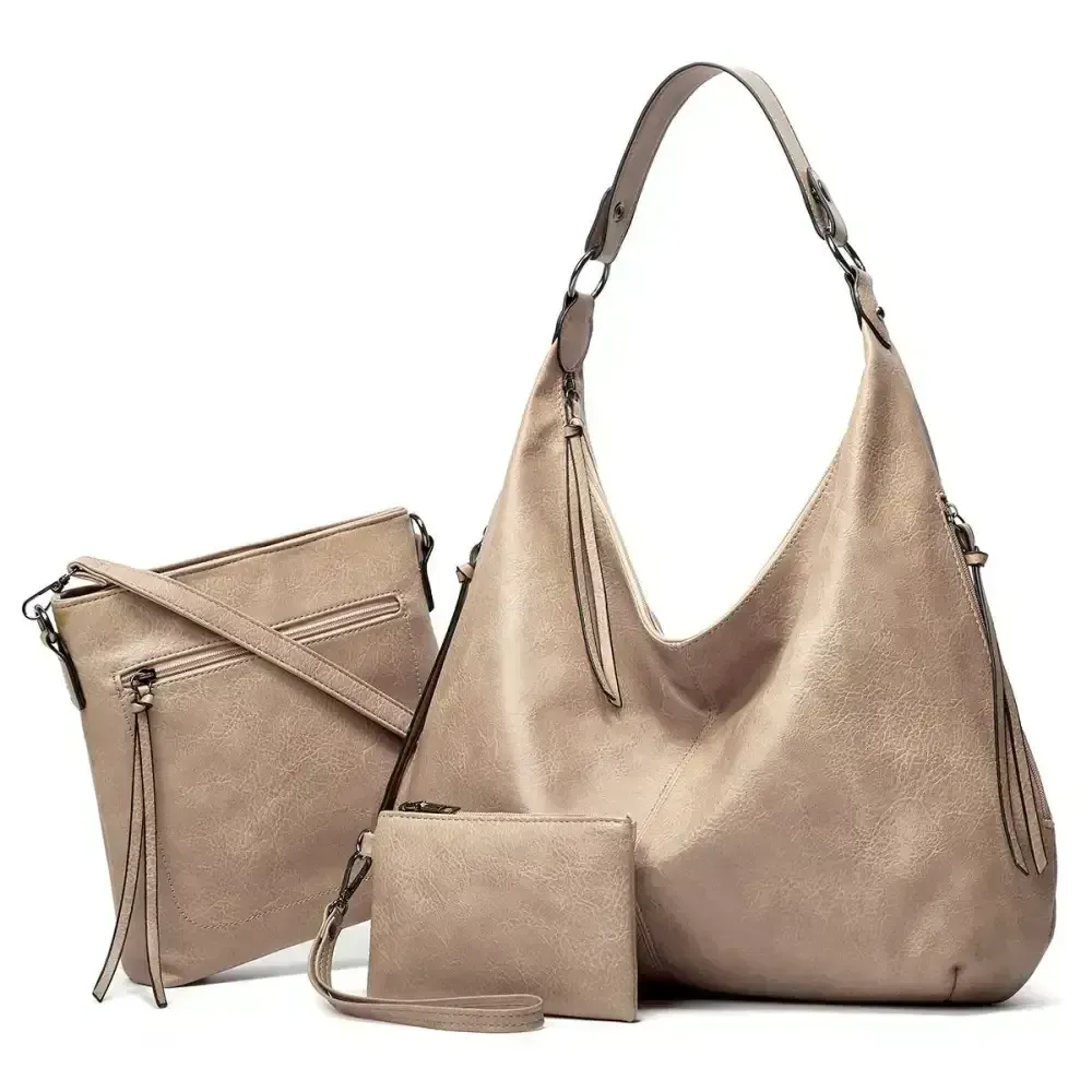 2026 New Women's Three-in-one Leather Bag