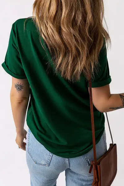Understated Round-Neck Short-Sleeve T-Shirt