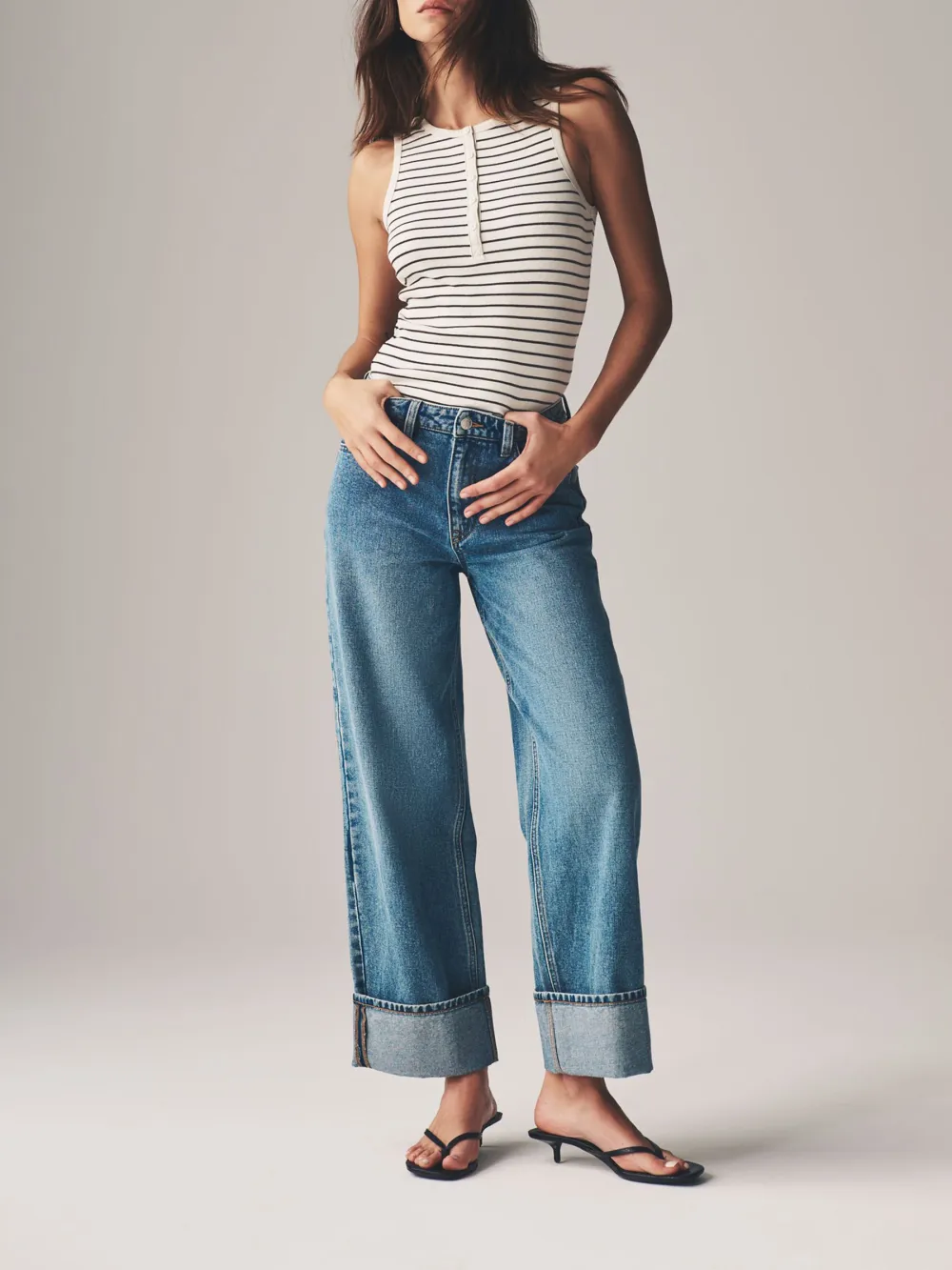 Stripe Ribbed Tank Top