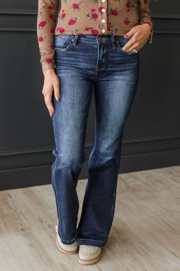 Low-Rise Flare Clean Finish Jeans