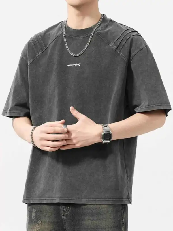 Easy Fit Round Neck Short Sleeve T-Shirt