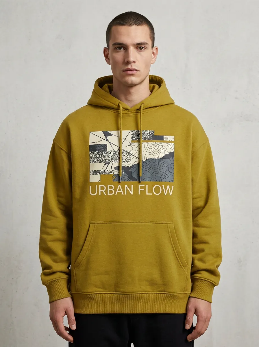 Abstract Men's Graphic Hoodie