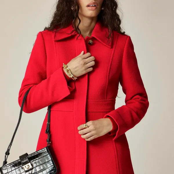 Lady Day Topcoat Double-Cloth Wool Blend