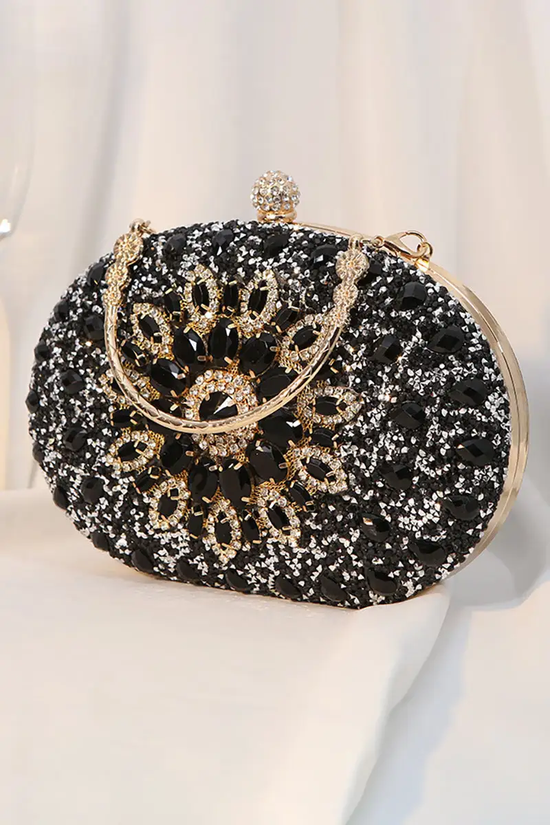 Rhinestone Sunflower Dinner Party Clutch Purses Bag