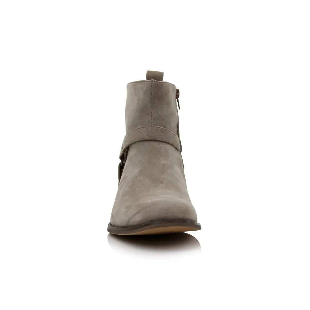 Faux-Suede Suede Faux-Leather Chelsea Boots