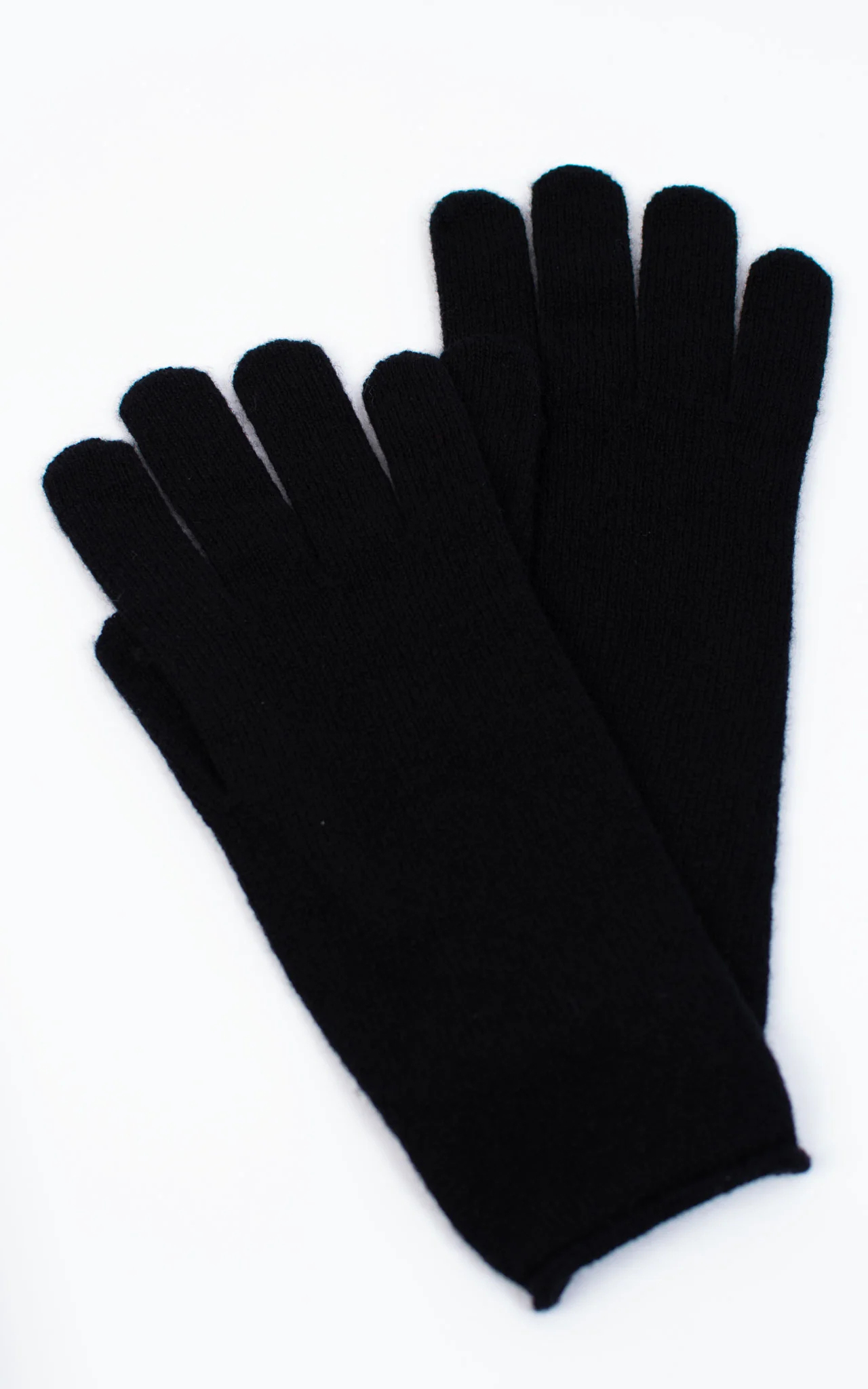 Simple Solid Color Boneless Black Gloves
