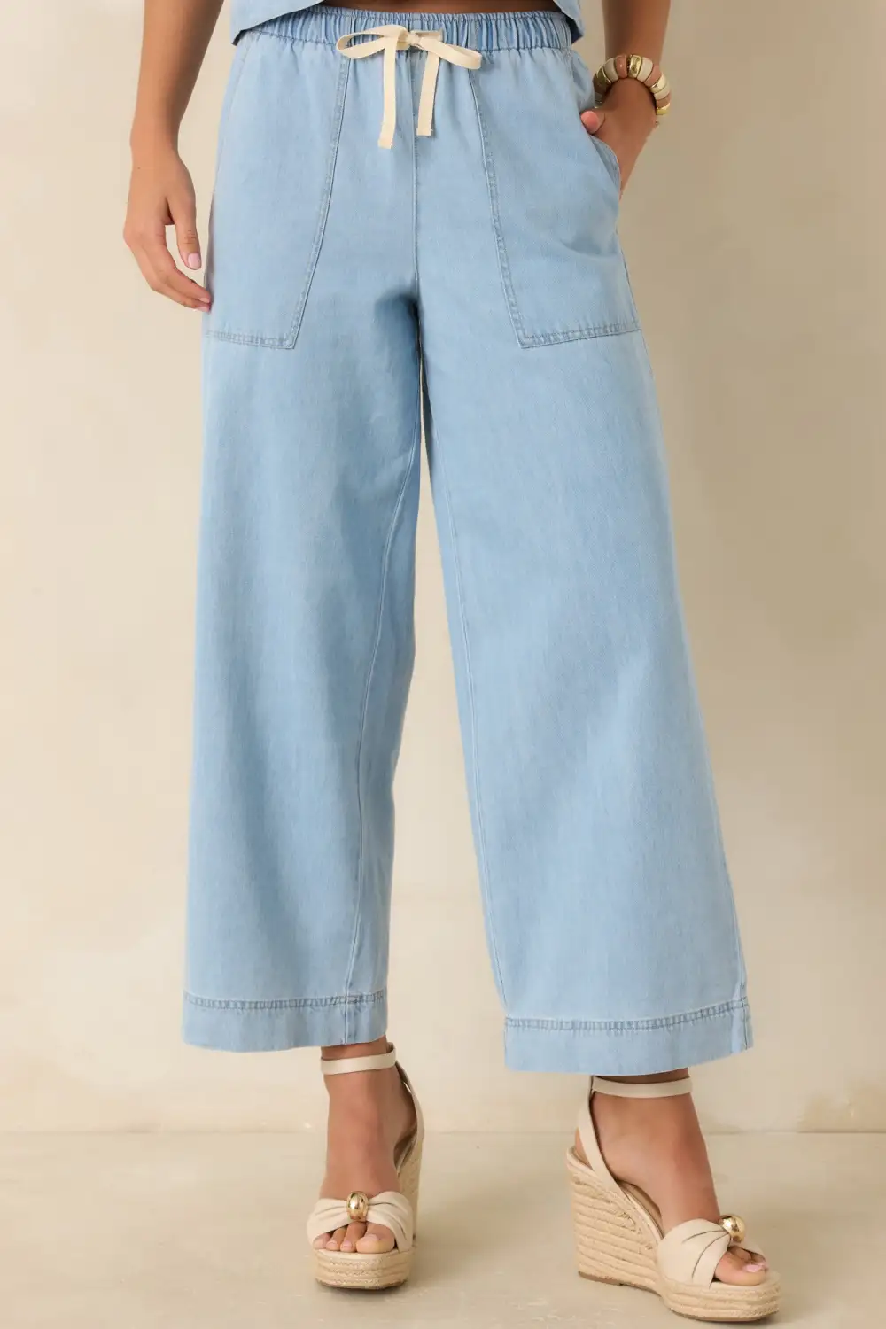 Denim Daycation Wide Leg Pants