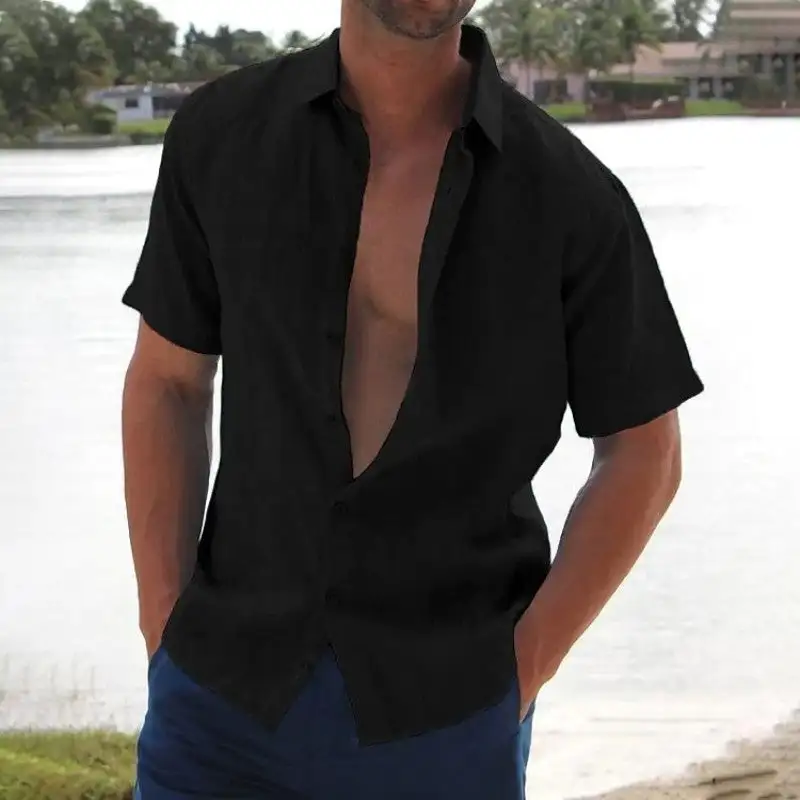 Linen Short Sleeve Casual Shirt