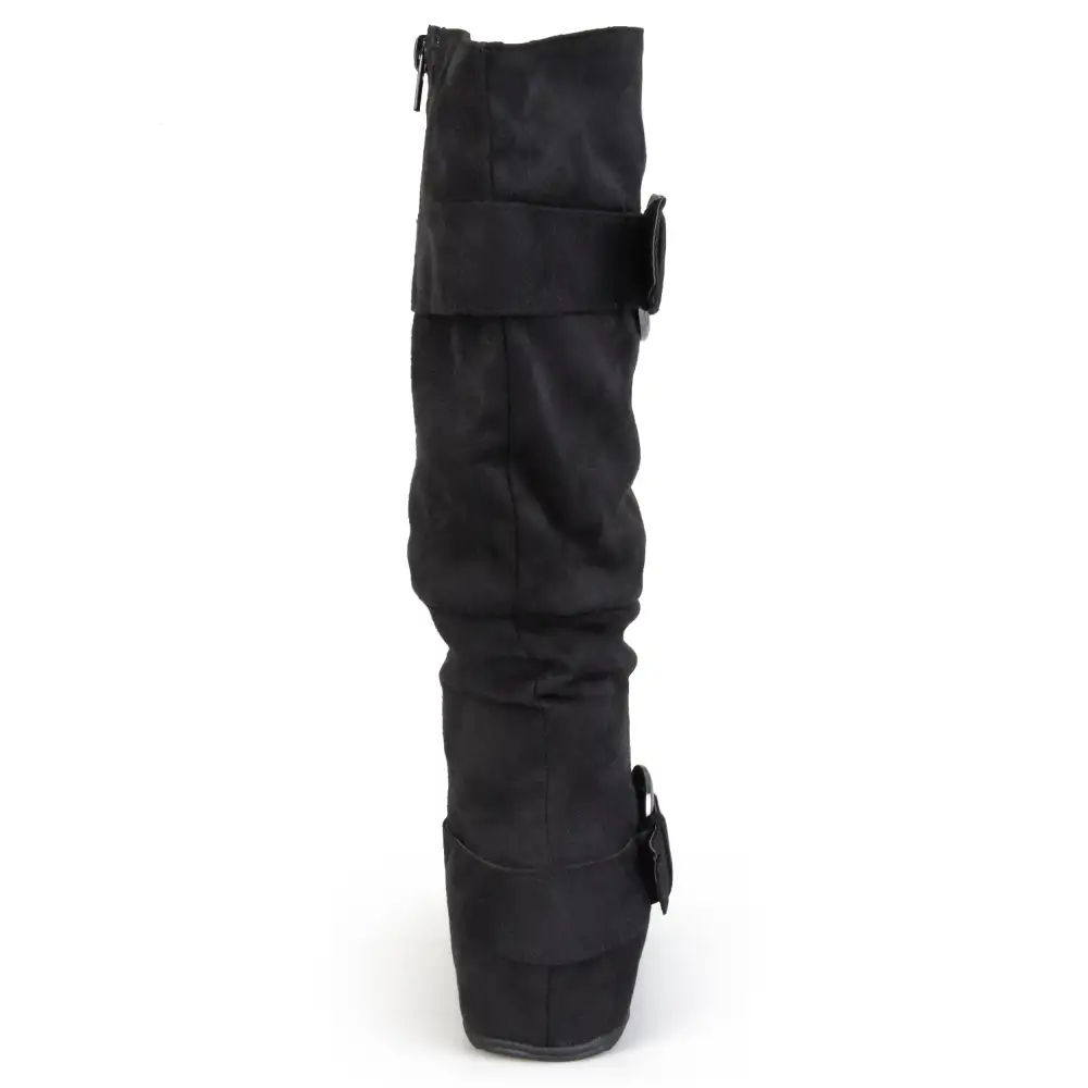 Slouchy Buckle Extra Wide Calf Boots