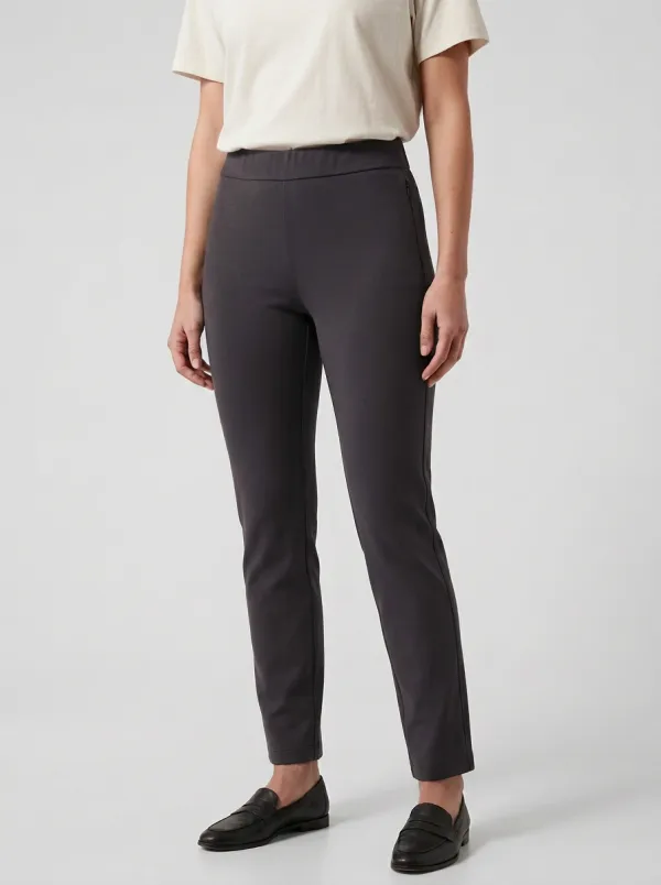Stretch Slim-Fit Casual Women's Stretch Mid-Rise Pants