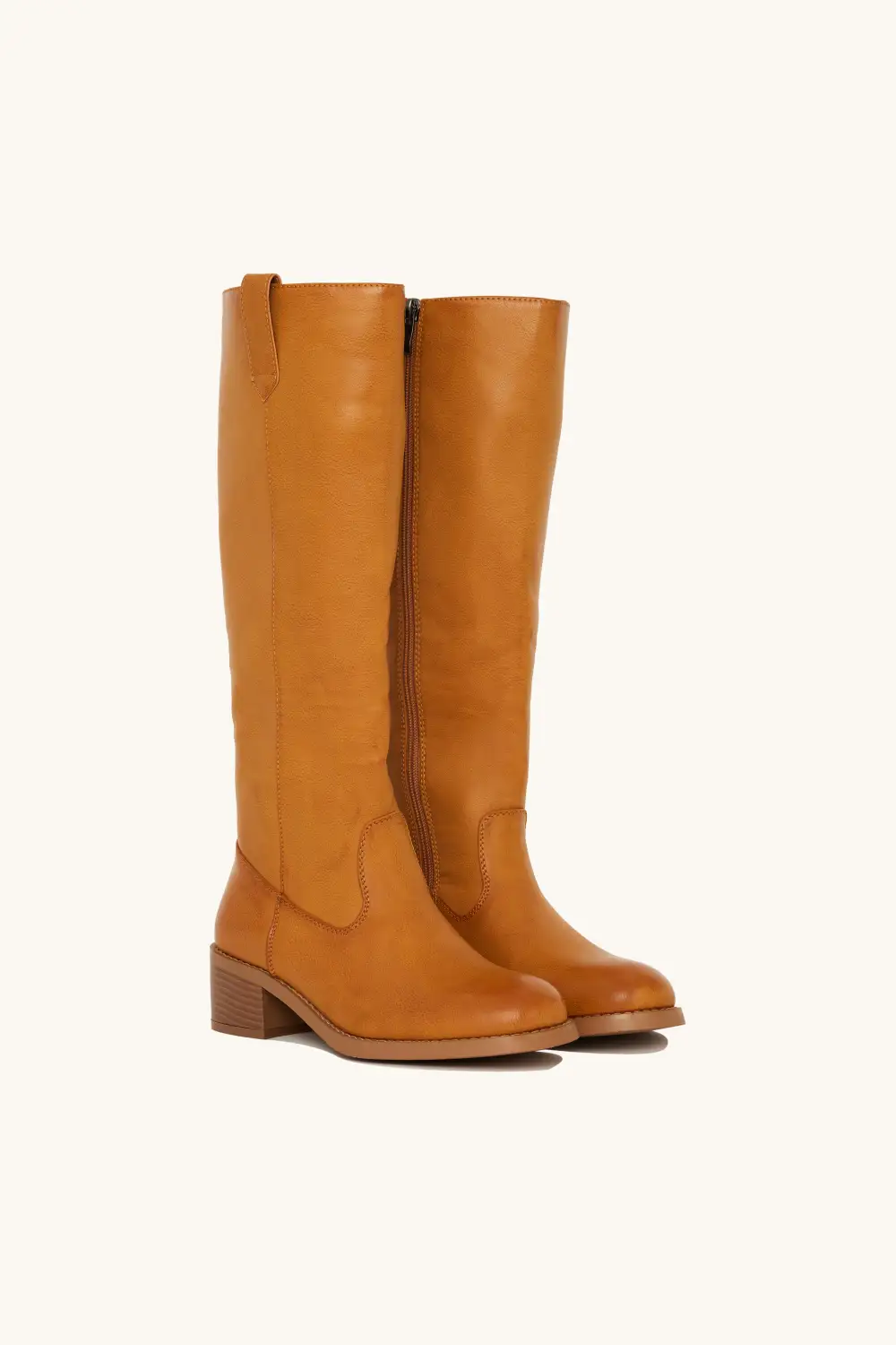 Retro Block Heel Riding Boots