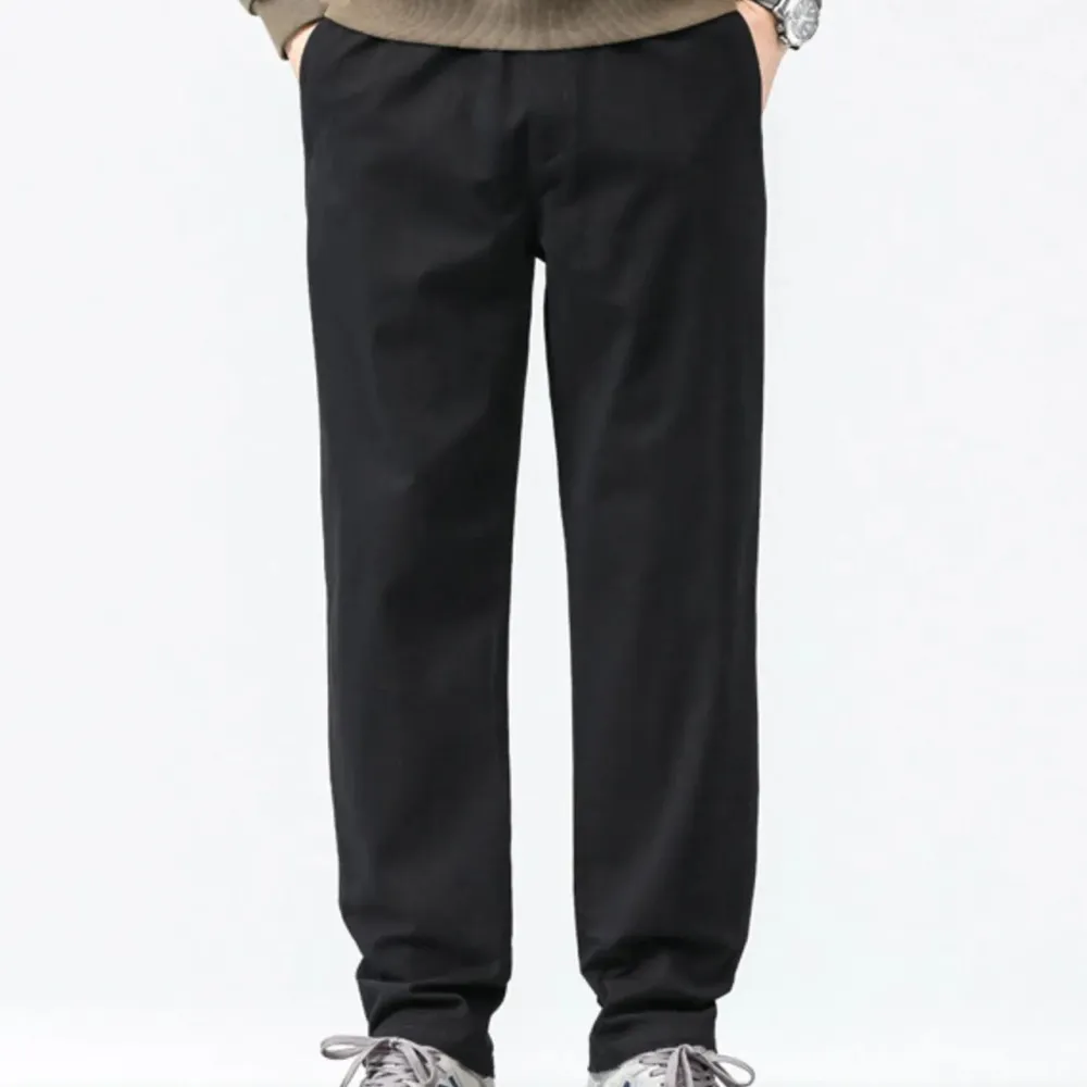Pocketed Relaxed Fit Casual Pants