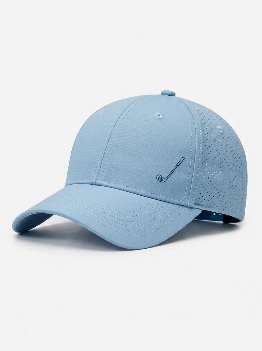 Unisex Golf Baseball Cap Featuring Golf Club Print