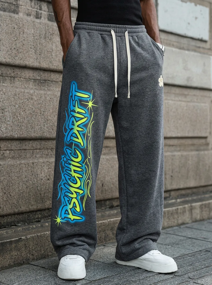 Unisex Graphic Streetwear Graffiti Sweatpants
