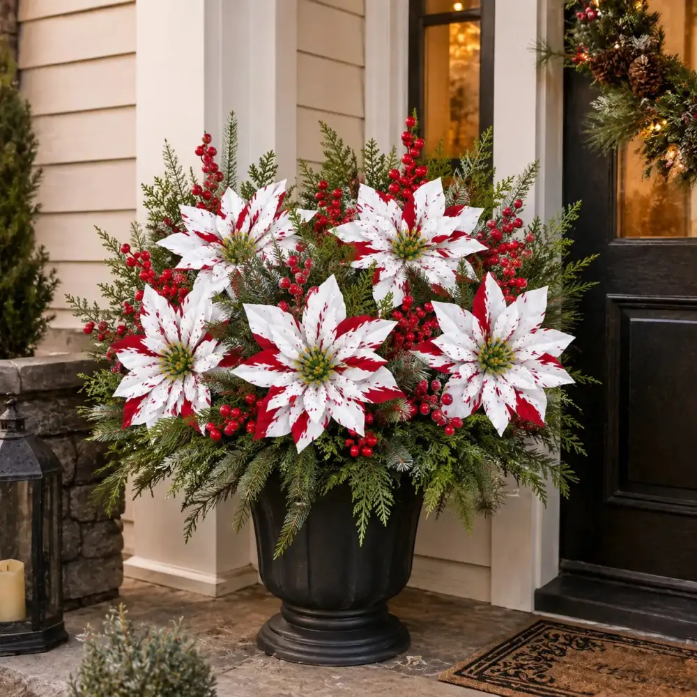 🔥Last Day 49% OFF🌺🎄Christmas Poinsettia Planter Inserts