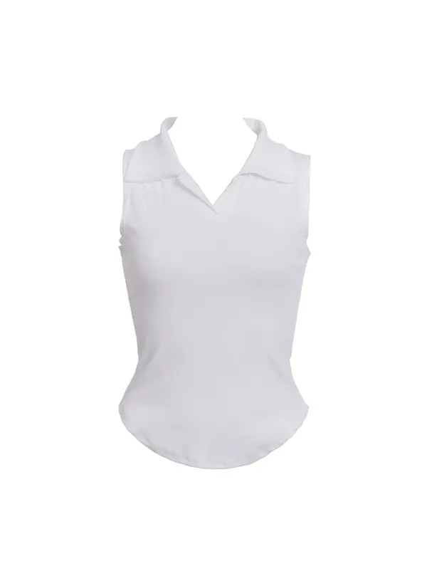 Collared Tank Top