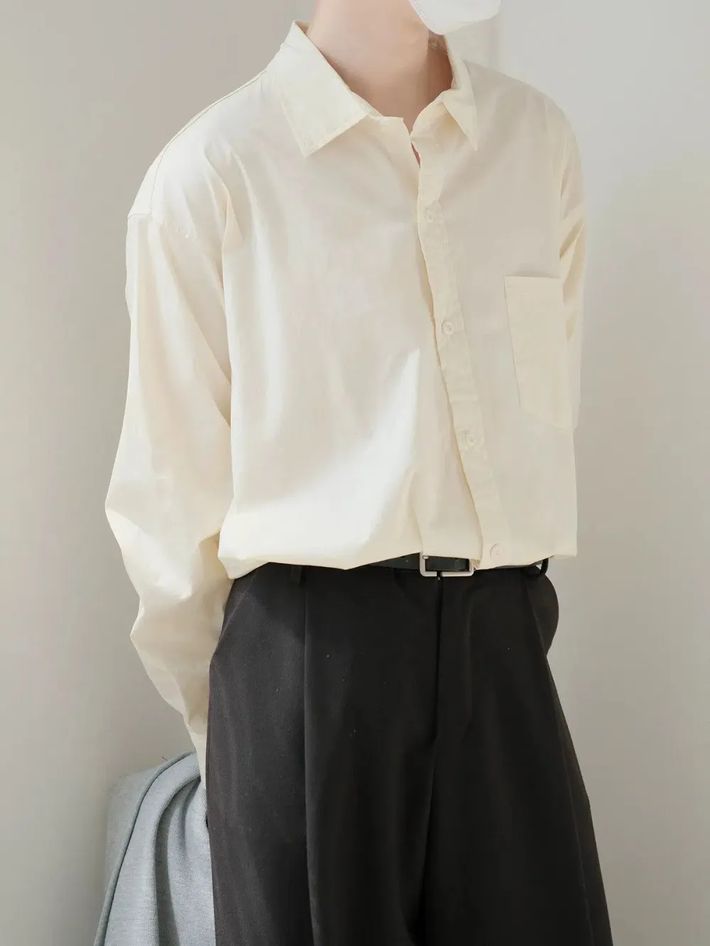 Longline Minimal Front Pocket Shirt