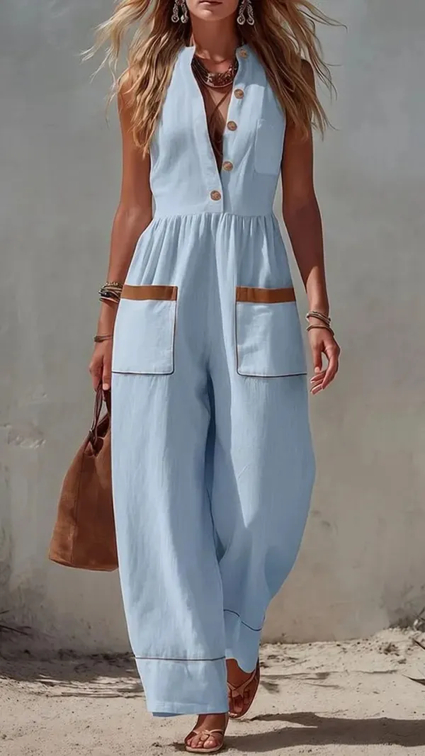 Straight Leg Jumpsuit