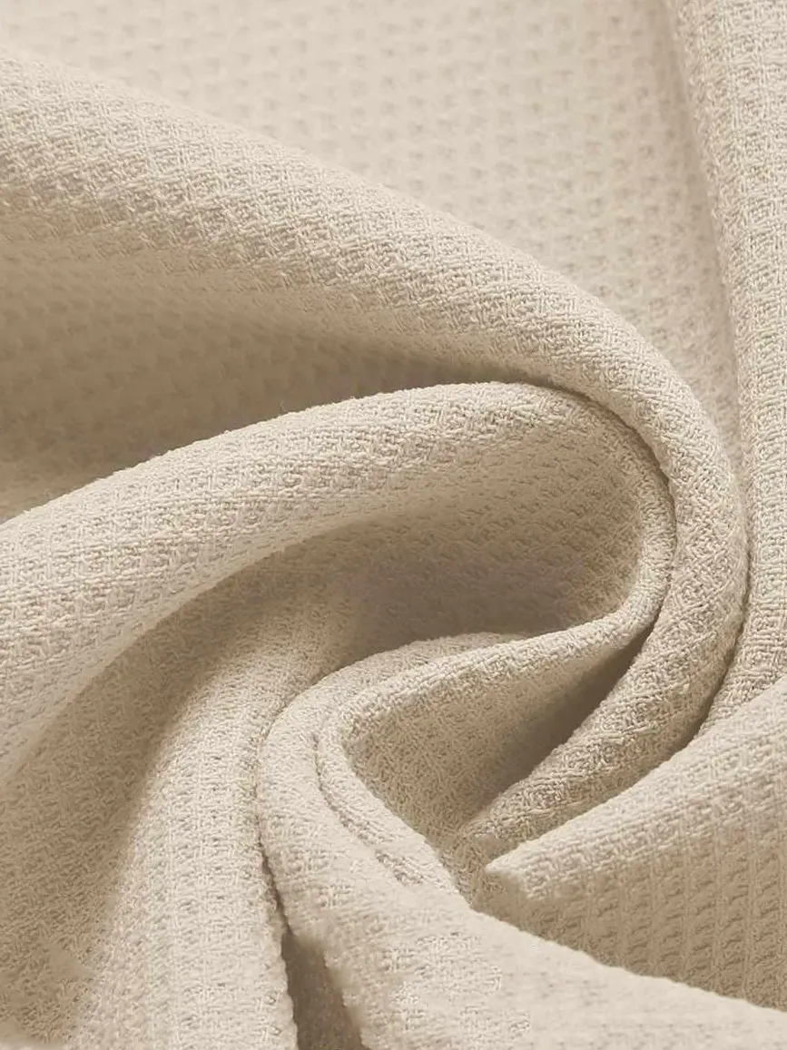 Everyday Textured Knit Camp Collar Shirt