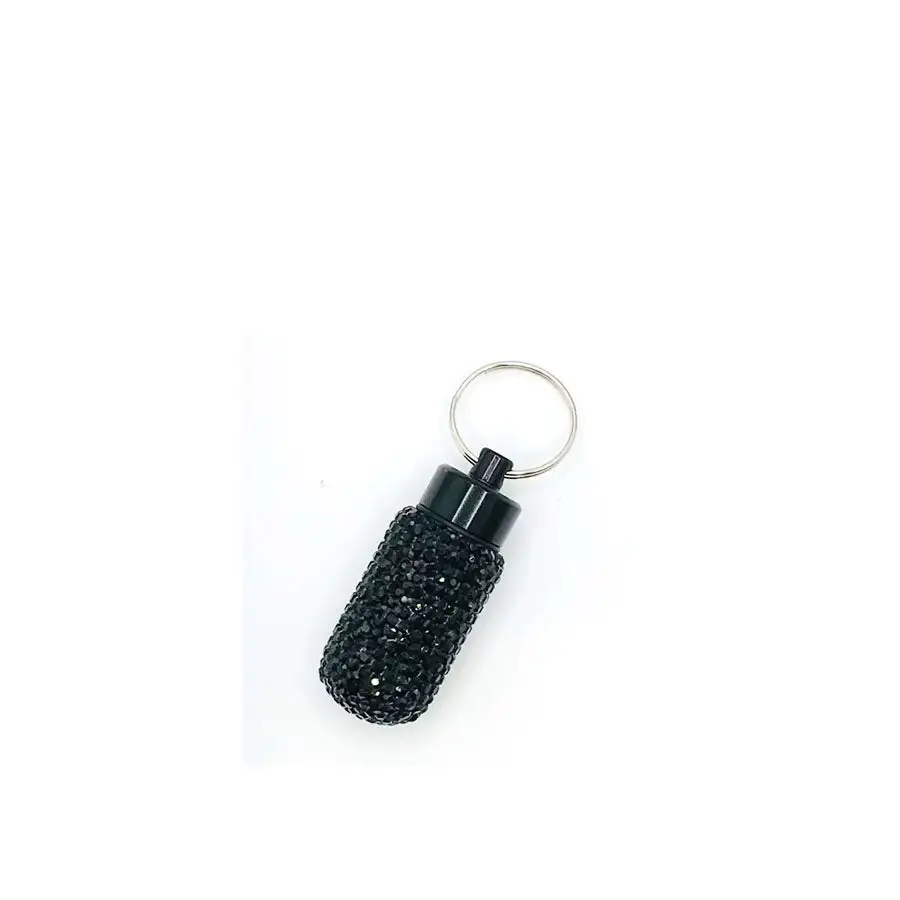 Modern Compact Pill Case Keychain