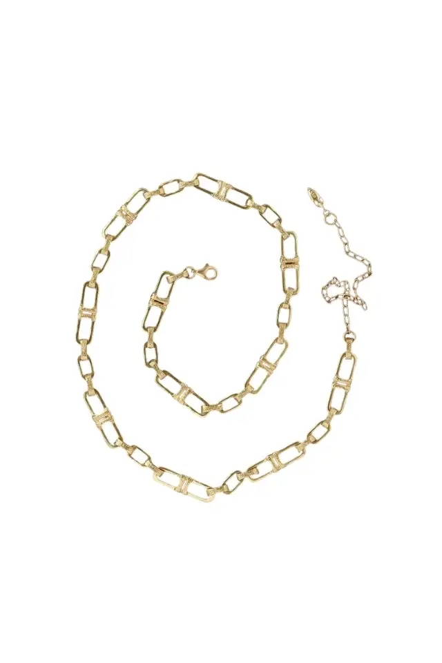 Anchor Textured Necklace