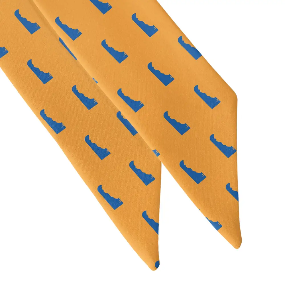 Delaware State Outline Design Hair Scarf
