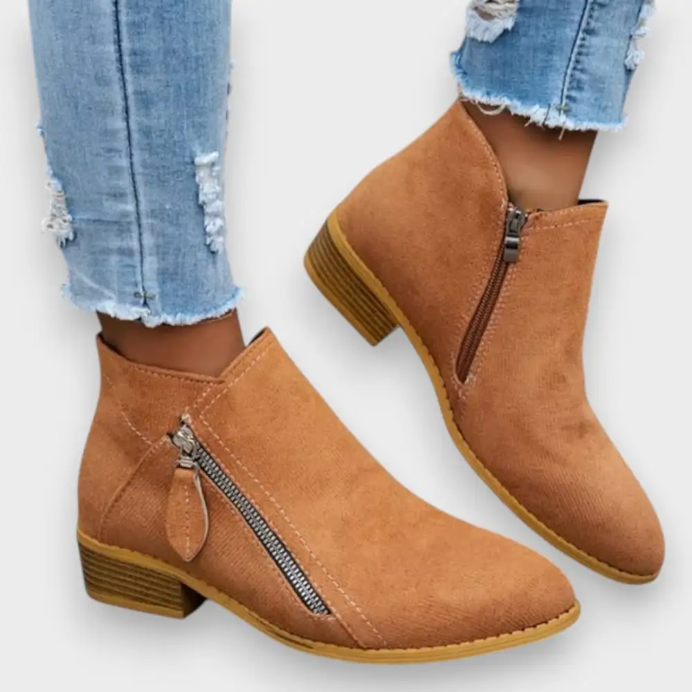 Suede Vintage Ankle Boots