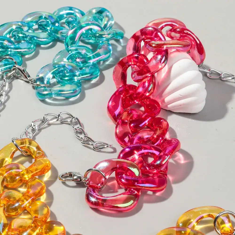 Chunky Chain Acrylic Bracelets