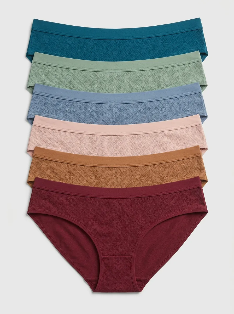 Women's Geometric Mid-Rise Briefs 6-Pack