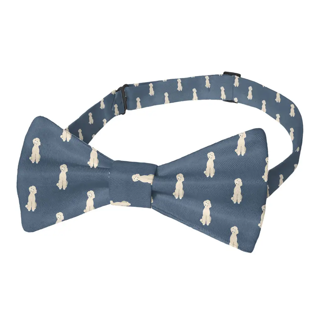 Poodle Pattern Bow Tie