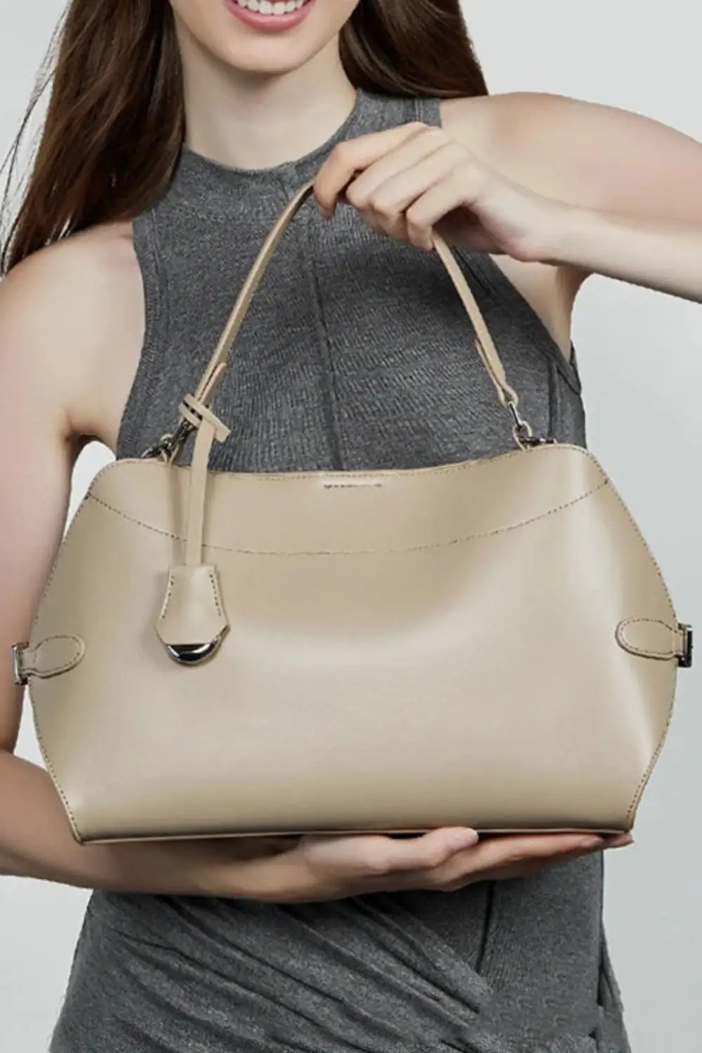 Genuine Leather Satchel Bag – Chic Soft-Structured Handbag for Everyday Elegance