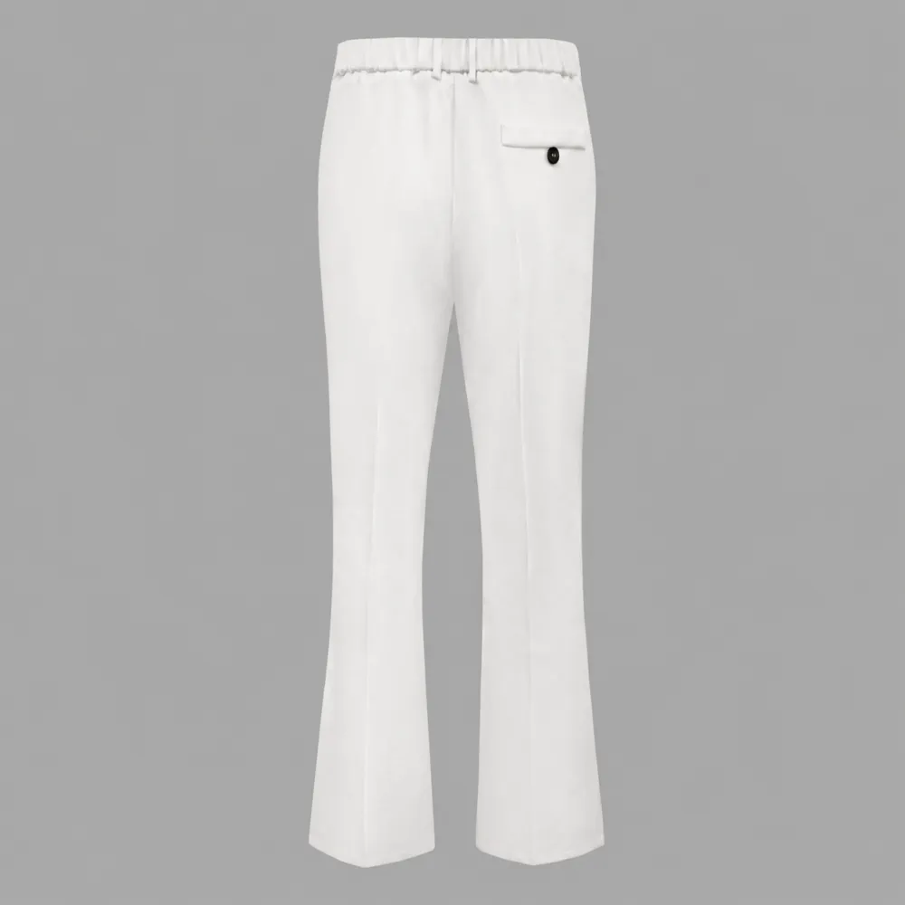 High-Waisted Flared Tailored Trousers