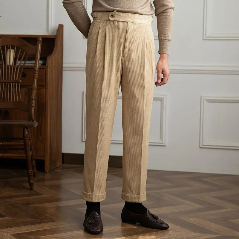 Corduroy Straight Pants