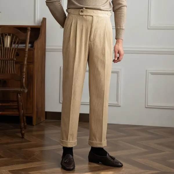 Corduroy Straight Pants