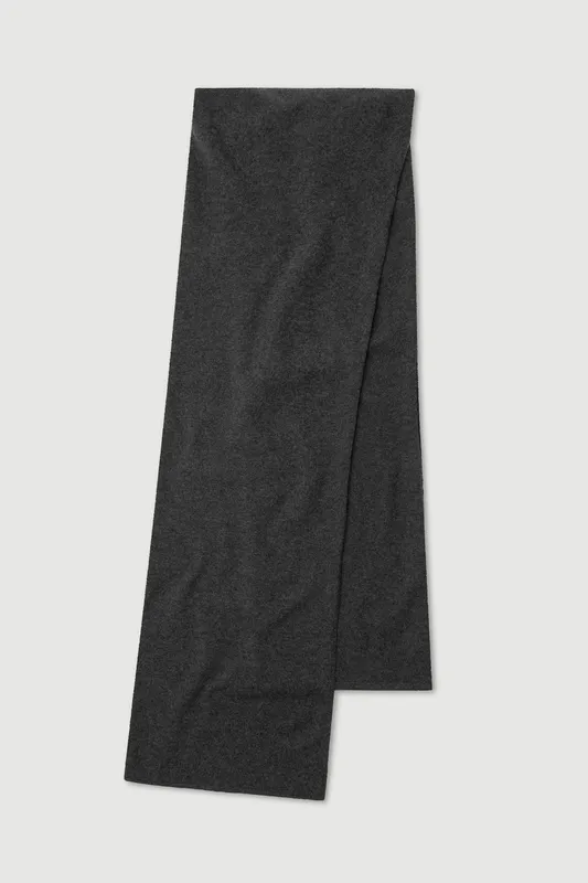 Charcoal Merino Wool Scarf